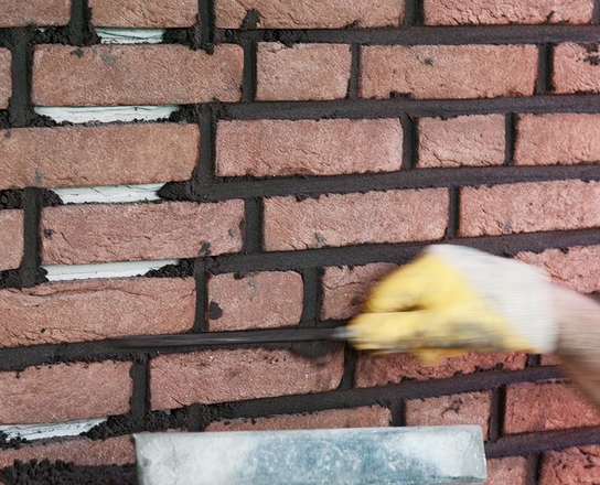 Stap 4: voeg de steenstrips in