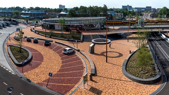 Railway zone in Helmond (The Netherlands)