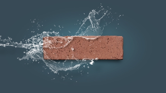 Wasserstrich in Klinkerqualität