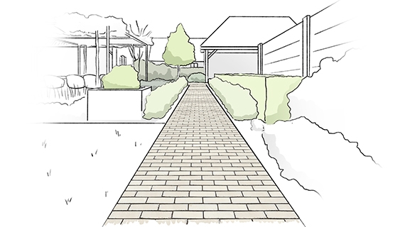 Textures pour le pavage de jardins