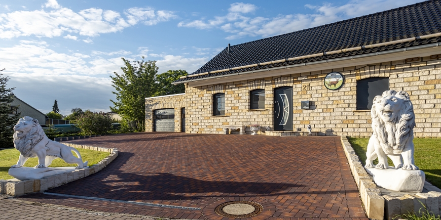 Privatgarten Groß Twülpstedt mit Vandersanden Calau Gartenpflaster