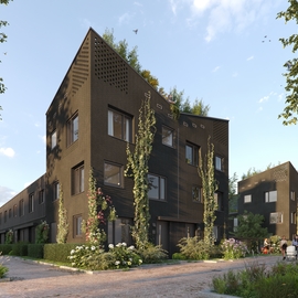 Projet Groen Nobelhorst : construire pour l’avenir avec la brique de parement Pirrouet®, négative en CO2