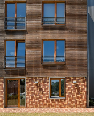 Architecten uit Schwerin (DE) realiseren multifunctioneel gebouw op een ongewone manier