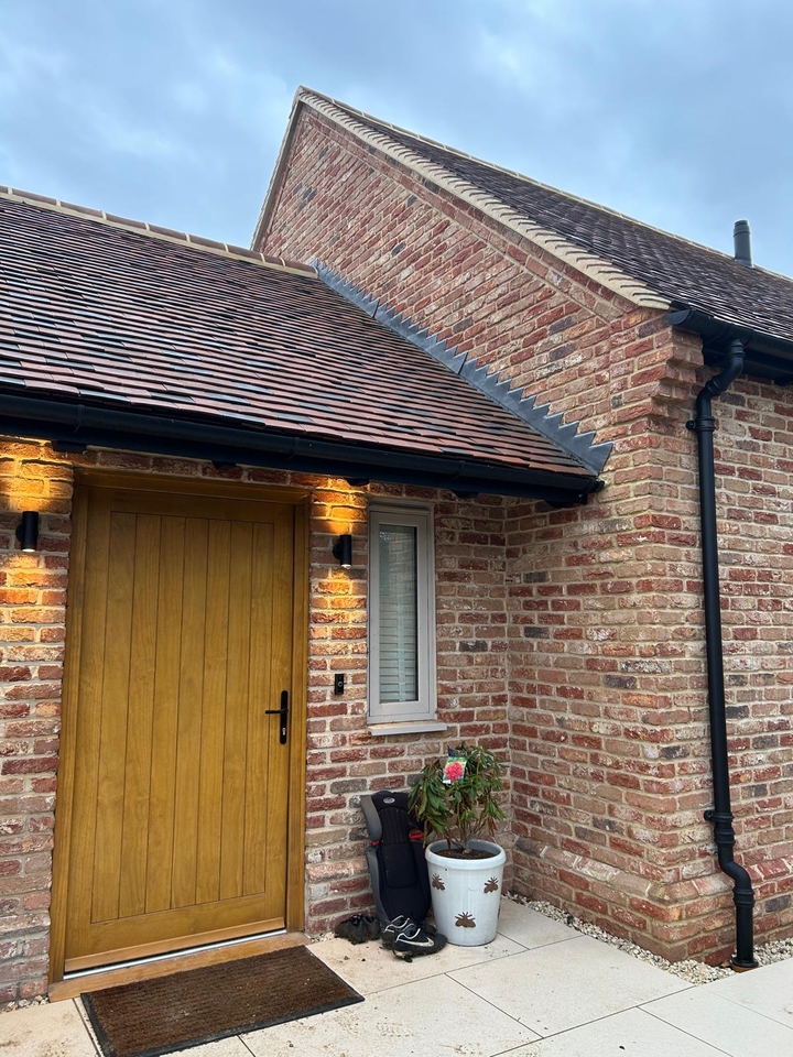 Brick Red Old Farmhouse