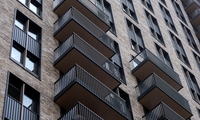 Facade of Repton Gardens, Wembley Park, with Vandersanden bricks