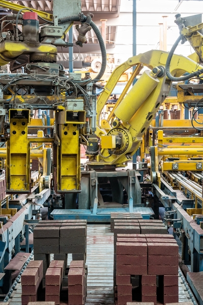 Mechanische pakketten met gebakken klinkers
